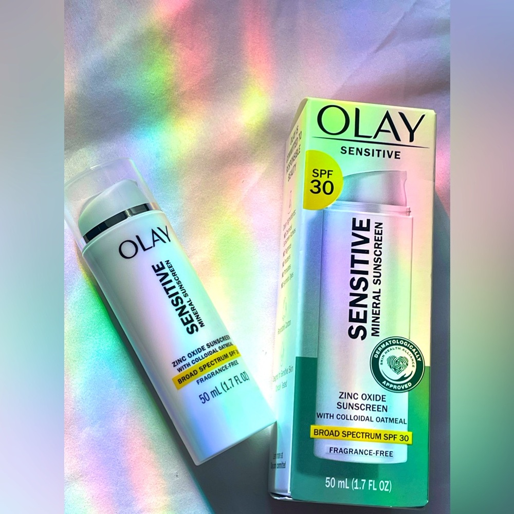 Olay Sensitive Mineral Face Sunscreen with Zinc Oxide